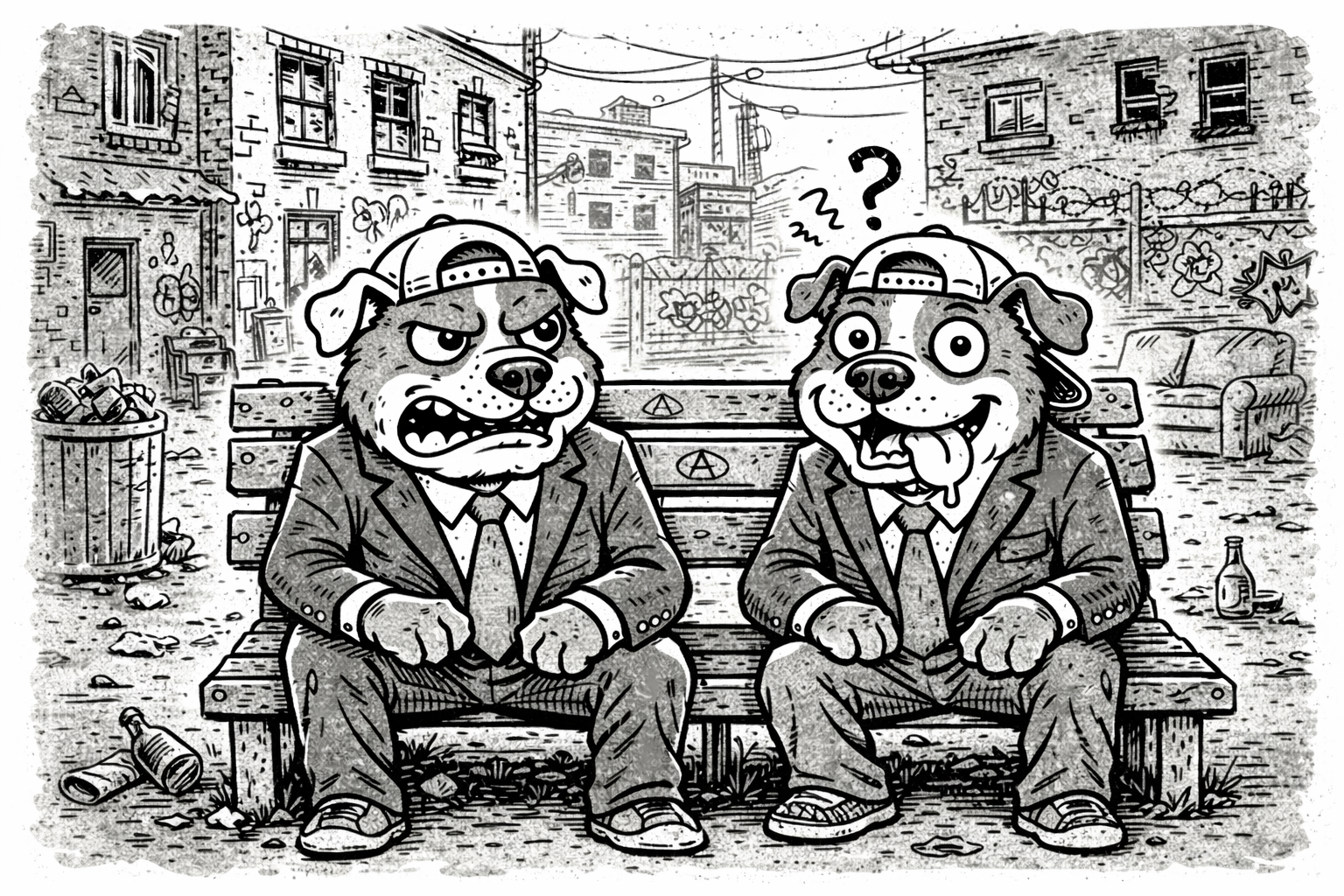 Intrigued Mutts landing